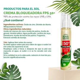 Bloqueador Solar Biodegradable Fps 50+ 120 Ml Con Repelente