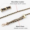 Beaulegan Thin Purse Chain Strap Adjustable Microfiber Leather Replacement for
