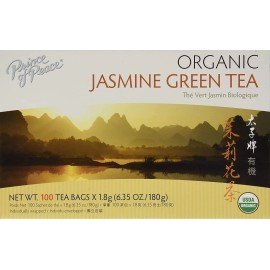 Prince of Peace Organic Jasmine Green Tea, 100-Count (Pack of 6)