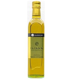 Iliada Kalamata Greek Extra Virgin Olive Oil , 17-Ounce Glass Bottles (Pack of 3)