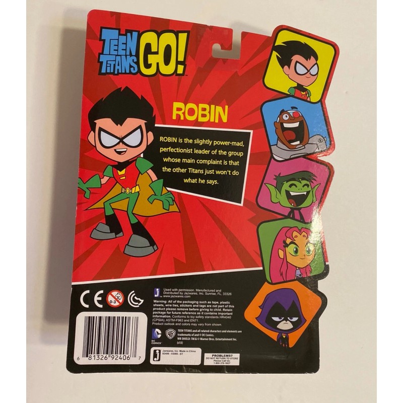 Jazwares Teen Titans Go! Robin Action Figure [Karate Chop]&Accessor