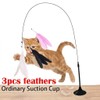 Interactive Cat Toy with Suction Cup Feather Wand – Hands-Free