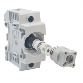 grenda-hammer® Neozed Fuse Socket 1-Pin with Screw Cap, Melting Insert and Passing Ring (D02-35A (Black))