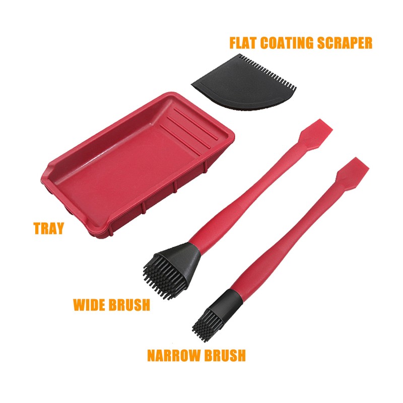 4Pcs Silicone Glue Kit 2 Brush 1 Comb and 1