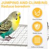 3 Pcs Bird Perch Platform Stainless Steel Birds Perches with