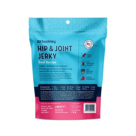 Buckley Functional Healthy Hip And Joint Dog Jerky Treats, Beef Recipe, 5 Ounce