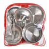 Children's cookware set with backpack, real-looking kitchen accessories, play kitchen