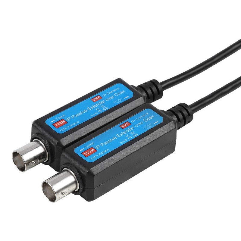 1Pair 10/100Mbps 1CH Extender Receiver Passive IP Coaxial Network Transmitter