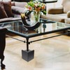 DOITOOL 4Pcs Square Rubber Furniture Risers - 3 Inch Height