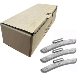 LT1 Wheel Weights Uncoated Lead Clip-On - Choose from 0.50 oz to 6.00 oz (3 oz - 25 Pack)