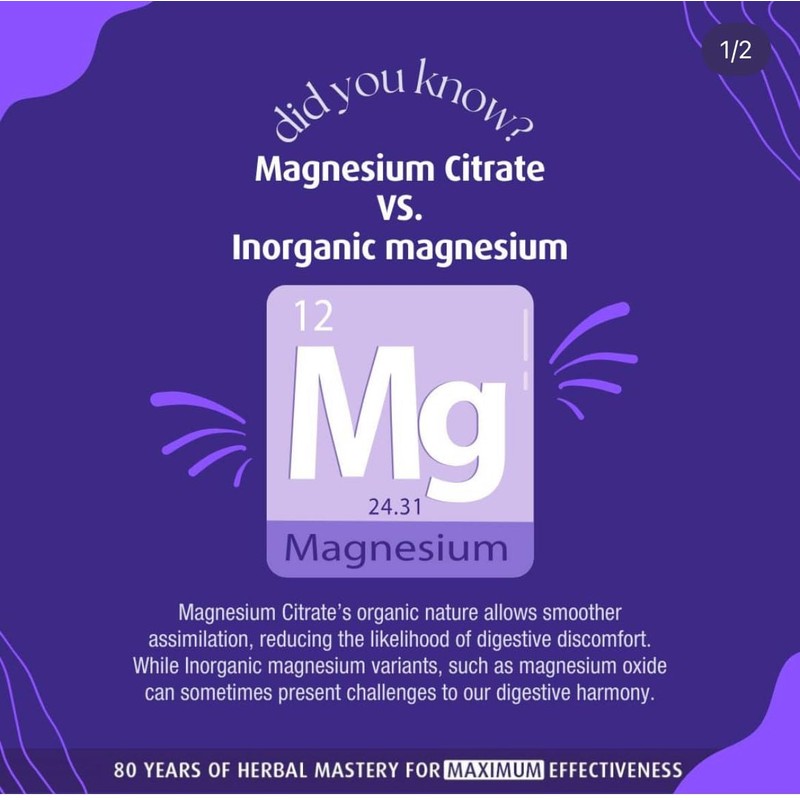 Henry Blooms 900 mg Tri-Magnesium Citrate 150 Vegetarian Capsules