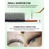 NAGARAKU Narrow 3D W Eyelash Extension, Small Spacing 3D Clover