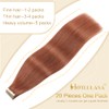 Invisible Tape in Hair Extensions Human Hair 22 Inch 20pcs