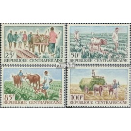 Central African Republic 74-77 (complete.issue.) unmounted mint/never hinged ** MNH 1965 Cattle than Draft farming (Stamps for collectors) wine/agriculture