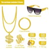 YFHUVB 8Pcs Hip Hop Party Decorations, Fake Gold Chain, Fake