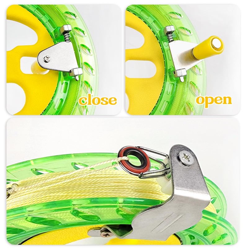 Kaiciuss 7.2 Inch Kite Reel Winder with Line, String Reel