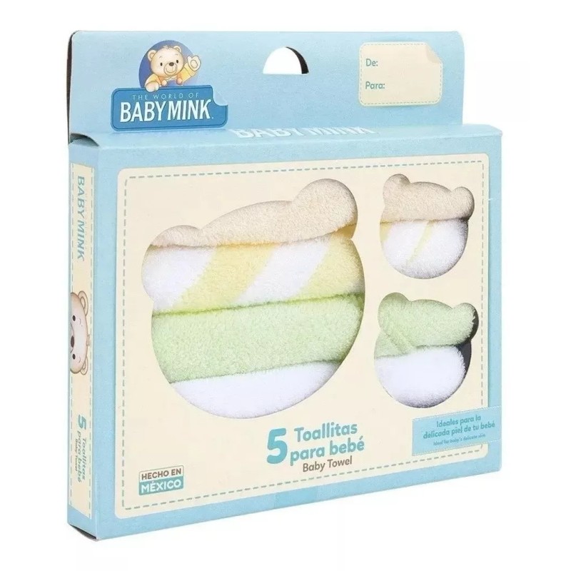 Misorel Toalla De Baño + Frazada Baby + Pack 5