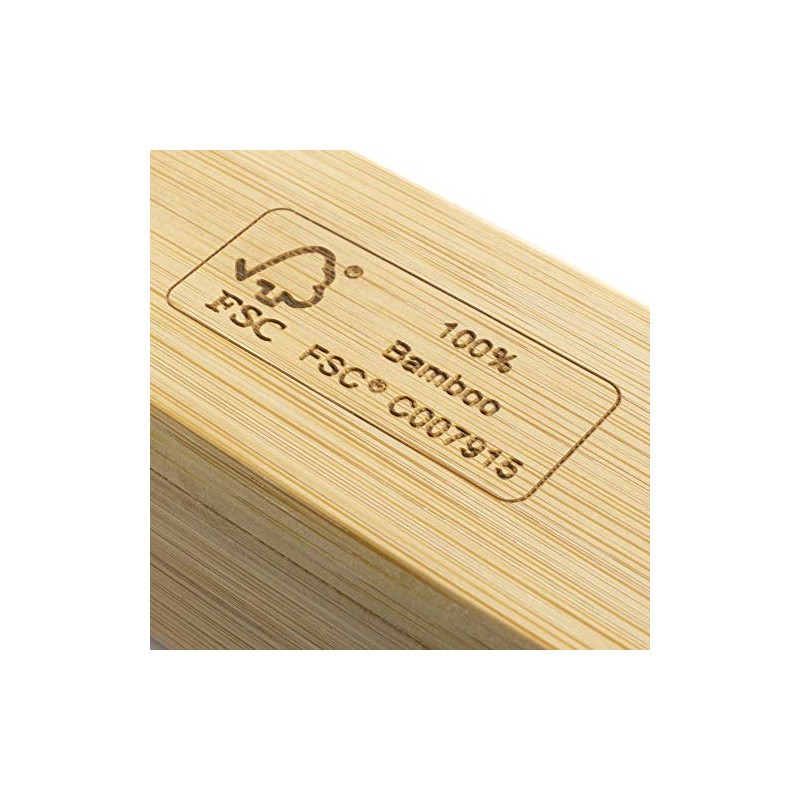 TabTime TabTime Bamboo Weekly Pill Box, 7 Day Pill Organiser,