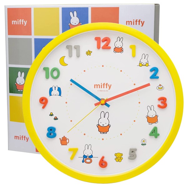 T'S Factory 2926222 Yellow Miffy Analog Quiet Continuous Second Hand