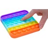 Toyland® Push Bubble Pop Bubble Sensory Fidget Toy (Rainbow Square)