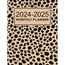 2024-2025 Monthly Planner: 2-Year Calendar Schedule Organizer | 24 Months With Monthly To Do List, Goals, Notes, And Habit Tracker | Leopard Spots Cover Design | For Work Or Appointments Or Study