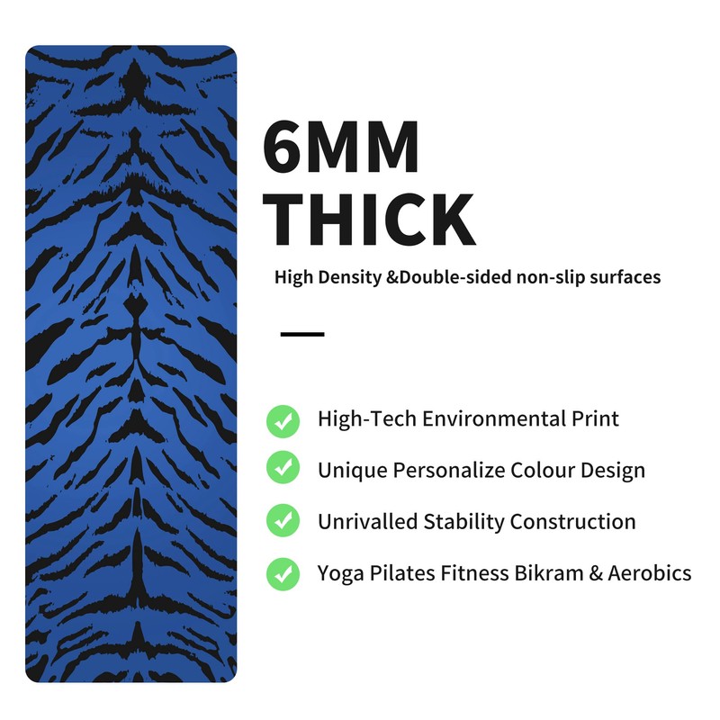nuveti Yoga Mat Print Extra Thick TPE Non Slip Fitness