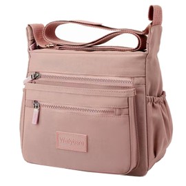 Wafybsre Handbags for Women Multi-Pocket Bags for Women Crossbody Shoulder Bag, Incarnadine Pink