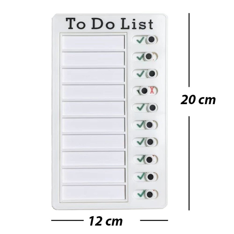 Checklist Board, Stick-On Task List, Reusable Memo Board for Children,