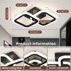 CANEOE Black Led Ceiling Light,4500K Daylight White Modern Hallway Light