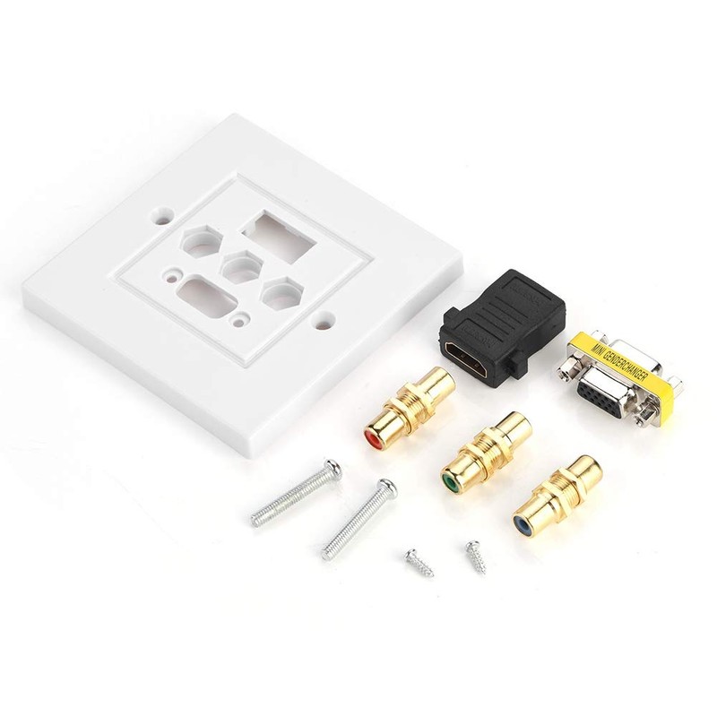 VBESTLIFE Distribution and Organization Multimedia Wall Plates Socket Panel, Composite