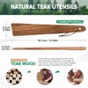 Wooden Spatula for Cooking, Wood Stick Spurtle Spatula Set, 12″
