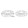 2PCS Wheel Spacer 3.1in ID 5.9in OD 0.2in Thickness Aluminium