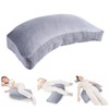 Velvet Positioning Cushion, Position Pad, Ergonomic Crescent Leg Elevation Pillow