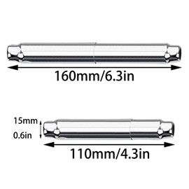 Bxian Toilet Paper Holder Roller Spring Replacement Lever Stainless Steel Telescopic Rod Roll Box Accessories 11 to 16cm Adjustable Range