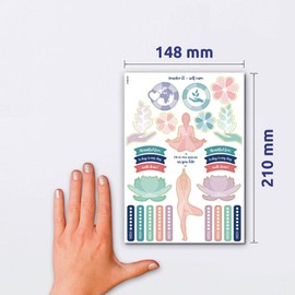 AVERY Zweckform Tracker & Orga Planner Sticker 690 Stickers (Bullet Journal Sticker, Made in Germany, for Calendar, Bullet Journal, Diary, Family Planner, Bullet Journal Accessories, Inscribed) 51062