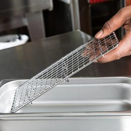 5" x 10" Rectangular Chrome-Plated Wire Pan Grate – Heavy-Duty Cooling & Roasting Rack for Baking Sheets, Trays, and Pans | Oven-Safe, Rust-Resistant, Multi-Purpose Kitchen Rack