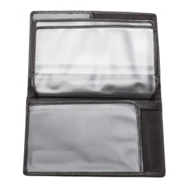 Tony Perotti Unisex Italian Bull Leather Executive Bifold Passport Cover Case in Black