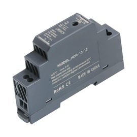 Kssvzz DIN Rail Power Supply 12V DC 1.25A 15W, Input 100-240V AC 50/60Hz DIN Rail Transformer for Home or Industrial Automation