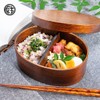 Osaka Choseido Magewappa Bento Box, Oval 1-Tier, Divided, Lunch Band,