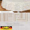 ANRO Oilcloth Tablecloth Wax Tablecloth Washable Garden Tablecloth Round Oval