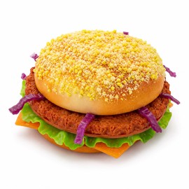 Artificial HamburgerRealistic Fake Food Display Faux Burger Bread Model for Photography Prop Kitchen Food Fake Display Home Kitchen Decor