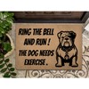 Funny Welcome Mat 30"(L) x 18"(W) Ring the Bell and