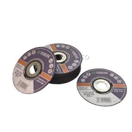 BERGEN 10 Pack Flat Centred Stainless Steel Cutting Discs For 4.5 Inch Angle Grinder 115 x 1 x 22mm BER8010