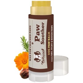 Natural Dog Company Paw Soother Travel Stick 0.15 oz – Pocket-Size Balm with Coconut & Hempseed Oils, Calendula & Vitamin E – Soothes Dry, Cracked Paw Pads – Lick-Safe, Vegan