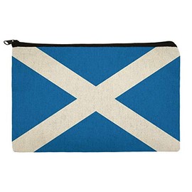 Scotland Scottish Country Flag Pencil Pen Organizer Zipper Pouch Case