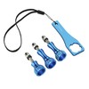 Mantona Screw Set with Key for GoPro - Blue