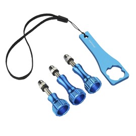 Mantona Screw Set with Key for GoPro - Blue