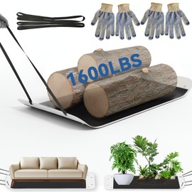Oversized Heavy Duty Yard Drag Sled 110"x40", 1600lbs Capacity Flexible Deer Drag Sled for Firewood, Ice Fishing & Hunting, Compatible with Lawn Tractor, ATV, UTV, Multi-Purpose Utility Hauling Sled