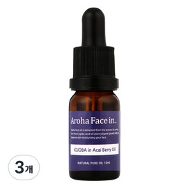 Aroha Trees Aroha Face Acai Berry Oil, 10ml, 3 pcs / 아로하트리즈 아로하페이스인 아사이베리 오일, 10ml, 3개