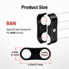 EVIL ENERGY Hose Separator Clamp,Fuel Line Mounting Clamp Aluminum Black